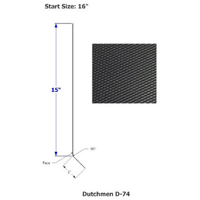 Siding - 030 - 16" x 96" - D-74 - Black - TE - DE