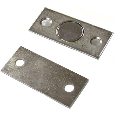 Latch - Pocket Door - Magnet w/Strike Plate - 3/4"
