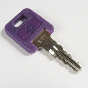Key - Bitted Key - G-357 - w/Single - Key Code Stamped On Key - Global ...