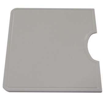 Cover - Sink - Cutting Board - .42" x 14.73" x 12.85" - w/Drain Groove - Bisque