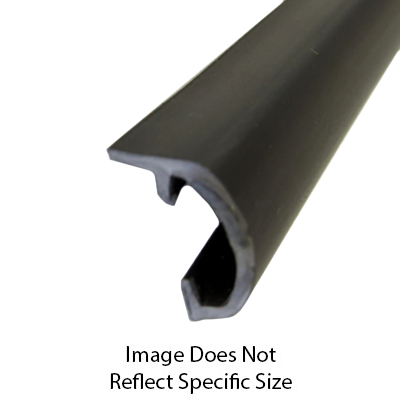 Trim - Vinyl - Screwless - Black - 6208 - SC - w/Offset Leg