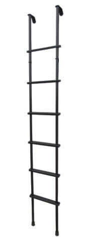 Ladder - Metal - Bunk - 85" - w/Hooks - Black