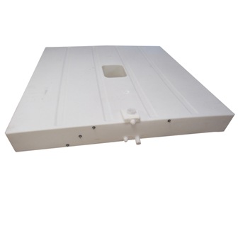 Tank - Fresh Water - 59" x 58" x 7" - 94 Gallon - w/ 1 1/2" Flush Drain - Core Holes