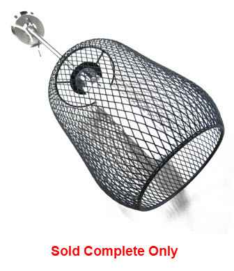 Light - Pendant - w/Flat Black Lantern Mesh Shade - Satin Nickel - EX-2178-SN/FB