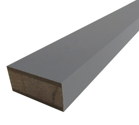 Stile - Square - 18mm x 1 1/2" x 108" - Carb 2 - LC w/MDF - Uni Arctic Grey