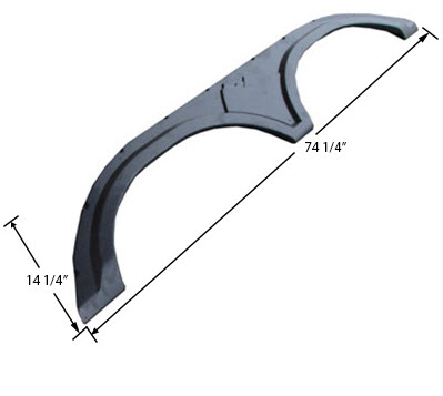 Fender - Skirt - Tandem - .110" - ABS - H/C - Black