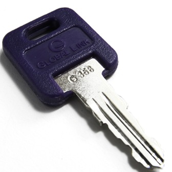 Key - Bitted Key - G-358 - w/Single - Key Code Stamped On Key - Global ...