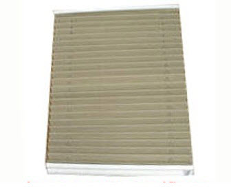 Shade - Night Only - 62" x 38" - Pleated - China Suede - Domestic