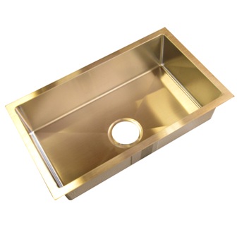 Sink - 25" x 15" x 6" - Single Bowl - R10 Corners - 304 Stainless Steel - Undermount Only