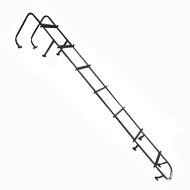 Ladder - 7 Step - w/Hoop - LH/RH - Black