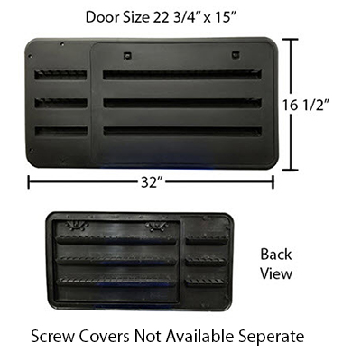 Refrigerator - Vent - Large Sidewall - Black - 2118