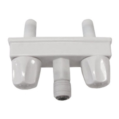 Faucet - Outside - 4" On-Center - Unit w/2" Shanks - Quick Connect - 30/Ctn - White