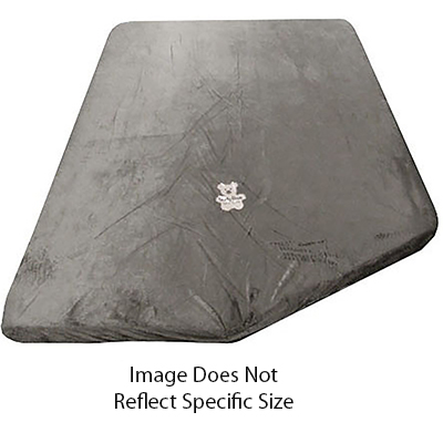 Mattress - Bunk - 3 1/2" x 51" x 74" - w/31" x 21 1/2" RH Angle - 1633 - 1S-ST - Smooth - Teddy Bear Charcoal