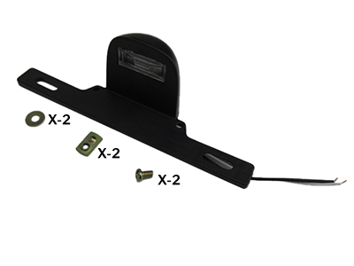 Light - Tail - LED - License Plate - w/Bracket & Hardware