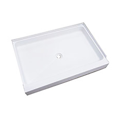 Shower - Pan - 24" x 36" - Center Drain - Inj. Mold - White - Min Qty/40