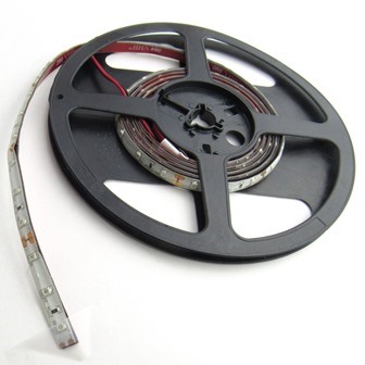 Light - Strip - 22" - LED - 12V - 3M Adhesive - Black FPC - TF3528 - IP66 - Exterior - w/12" Lead - Amber - Import