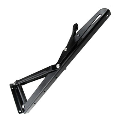 BRACKET, 11.81" X 4.53", SHELF, FOLDING, BLACK POW