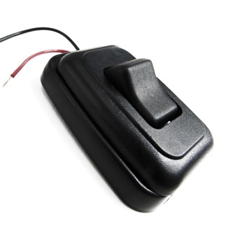 Switch - Momentary - 12V - 1G - On/Off - w/Spacer - Black w/Blue Back Light - Amtech - AH-ASY-1-5-08