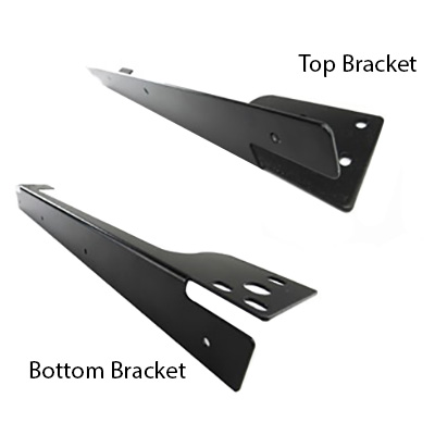Refrigerator - Bracket - 2.5mm Metal - 1 Top & 1 Bottom - Black - EL-3200