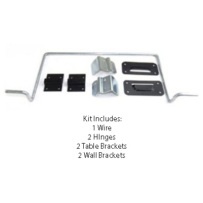 Bracket - Table - Lift Kit - 8" x 13 1/2" - w/Wings Out - Black
