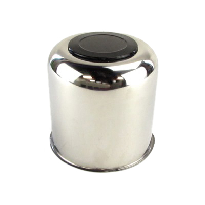 Tire - Center Cap - 3.75" - American Chrome - w/Black Insert - 6 Lug