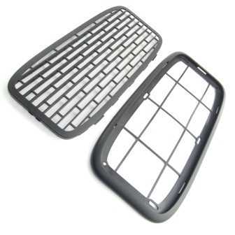 A/C - Return Air - Grill - Mounting Plate/Grill Insert - Black