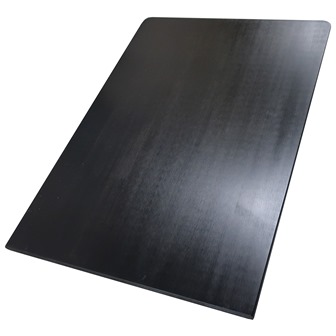 Table - Dinette - 26" x 40" - Top Only - Booth - Brown Hard Maple - Minster Black