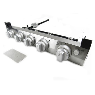 Range - Front Panel - ForFSRE17SA-SS/FSRE21SA/SS - Sainless Steel - All Knobs & Ignitor - (C-FSRE21SA/SS-009)