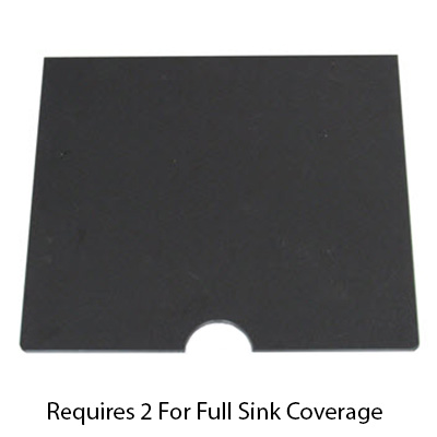 Cover - Sink - .38" x 15 1/4" x 13 3/4" - Black