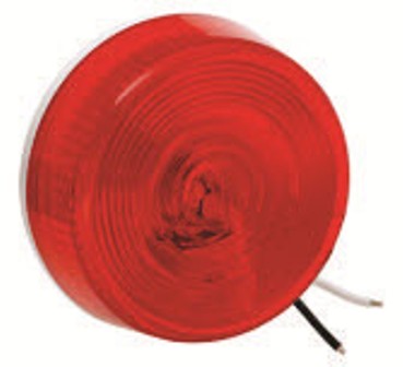 Light - Clearance - 2 1/4" - Round - Red - LED