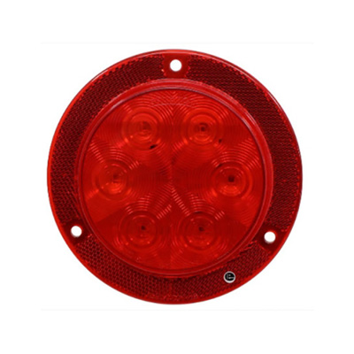 Light - Tail - 4" - Round - Red LED - Surface Mount - Reflex