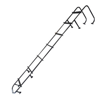 Ladder - 7 Step - w/Hoop - Black