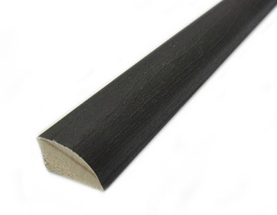 Trim - Base Shoe - 3/8" x 9/16" x 96" - FJP - Urban Charcoal - #109