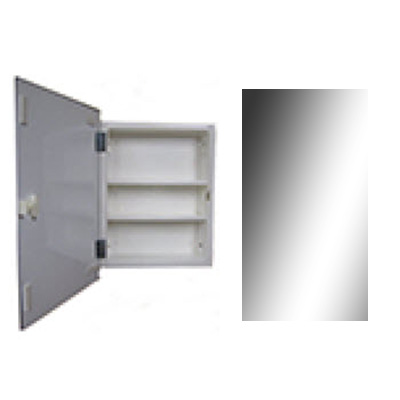 Cabinet Medicine - Surface Mount - Plastic - Beveled Mirror - Frameless
