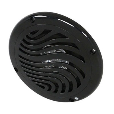 Radio - Speaker - 5 1/2" - Exterior - Black - One Piece - w/Black Grill - IRV550B