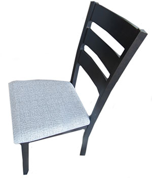 Chair - Dinette - Fixed - Georgia Chair - All Decors - Carb 2 - Cocoa Oak - Bubka Oatmeal