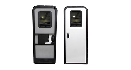 Entrance - Door - RH - 30" x 78" - High Gloss White - FB - BCMH - PWFS/PWFG - ISPL - Euro NOB - STDBBT20 - BSCD - BKP - NT - BLKSLD - 8070R