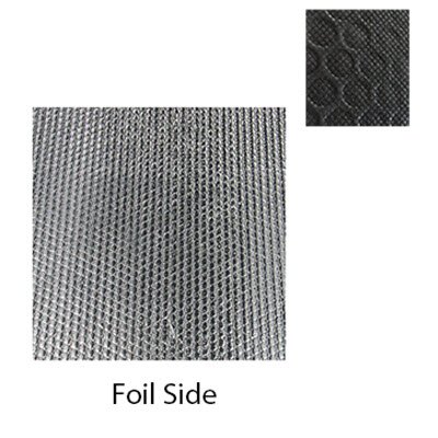 Underbelly - Woven - 70 1/2" x 360' - Black - w/Foil - 2115 sf/roll - TS627-BKFLW-70.5