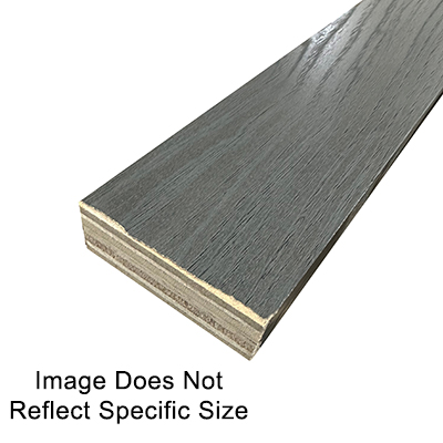 Stile - Square - 18mm x 4" x 96" - Carb 2 - VC - w/MDF Face - Painted Charcoal