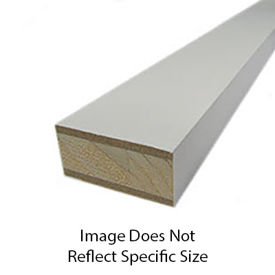 Stile - Square - 18mm x 3" x 108" - Carb 2 - LC - w/MDF Face - Designer White