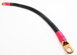 Wire - Battery Cable - 2/0 - 17" - 3/8" Lug - Red