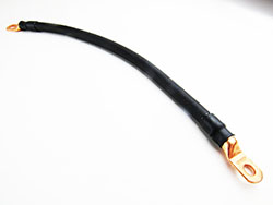 Wire - Battery Cable - 2/0 - 17" - 3/8" Lug - Black