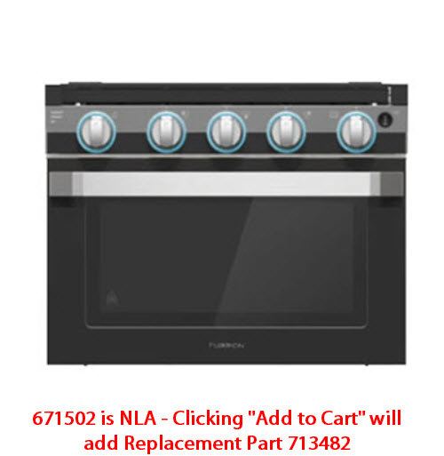 Range - 17" - 2 in 1 Range/Oven - LED Light - Black - w/SS Handles - Glass Door - Color Changing Knobs - F1S17L02A-BL