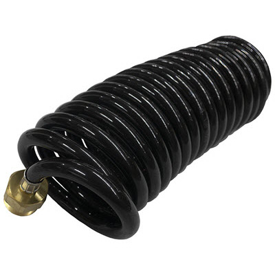 Faucet - Outside - Hose - 15' Coil - Black