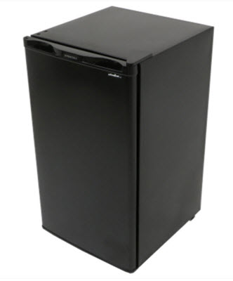 Refrigerator - 3.3 Cu Ft - 12V - LH - Black Housing - Stainless Steel Door - WS-95RDC-LH