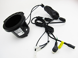 Sofa - Cup Holder - w/Touch Sensor Controls - Power Reliner/Heat/Massage - ICHR1BL01 01 - RGB LED Lights - Import
