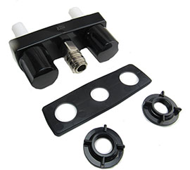 Faucet - Outside - Spray Dock - w/Quick-Connect - Black