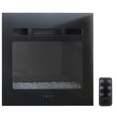 Fireplace - 26" - Electric - Flush Mount - Crystal Touch Screen - 3 Color LED - Black