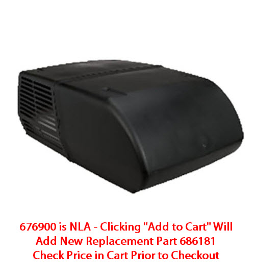 A/C - 15.0 BTU - Mach 15 - Power Saver - Heat Pump - Top Down Mount - DQ - Textured Black - Wood Skid