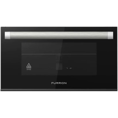 Range - Oven Door Assembly - w/Black Trim and Silver Handle - For F1S17L02A-BL - C-F1S17L02A-BL-018